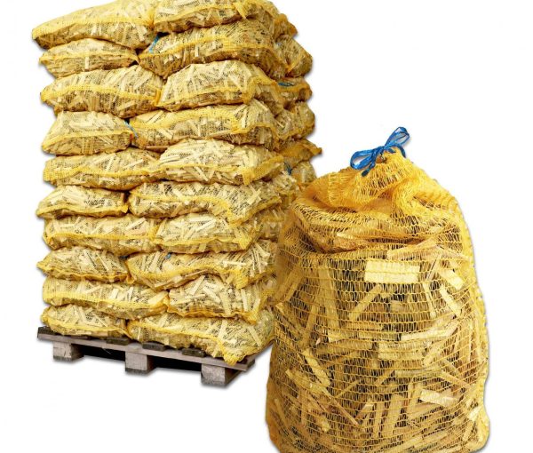 50 Netze – Anmachholz – Weichholz Kaliber 8cm