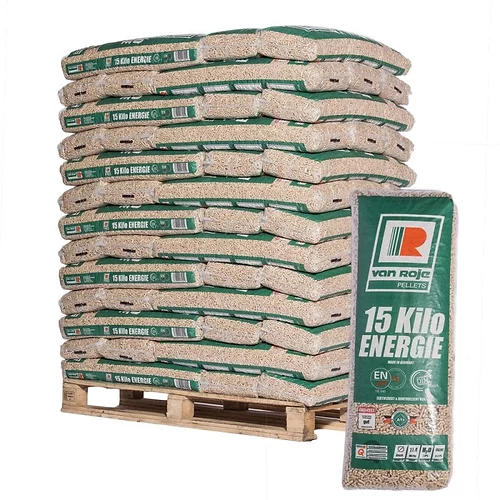 Pellet Van Roje – Palette mit 65 Säcken à 15 kg