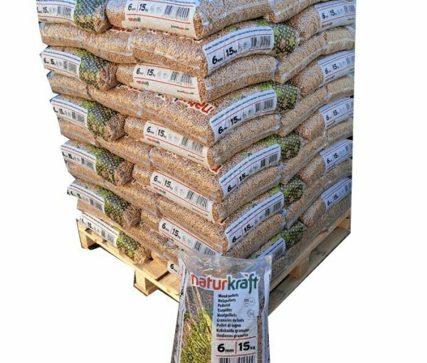 Holzpellets Naturkraft – Palette mit 66 Säcken