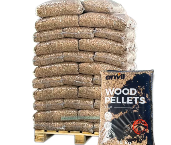 Pellet ANVIL – Palette mit 70 Säcken à 15 kg – EN Plus A1