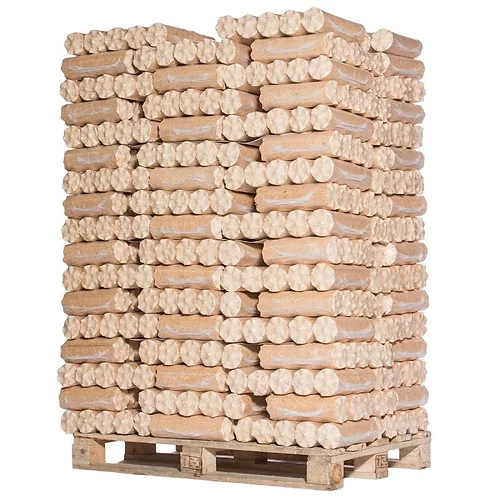 Holzbriketts – 100 % Nadelholz – Palette 960 kg