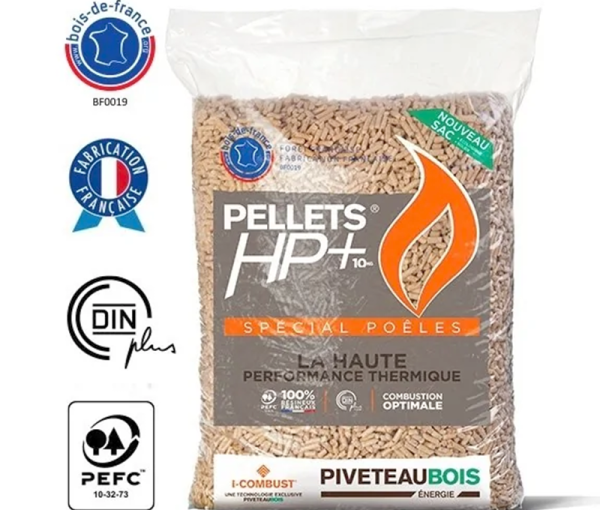 Holzpellets Piveteau HP+ – 72 Säcke à 15 kg